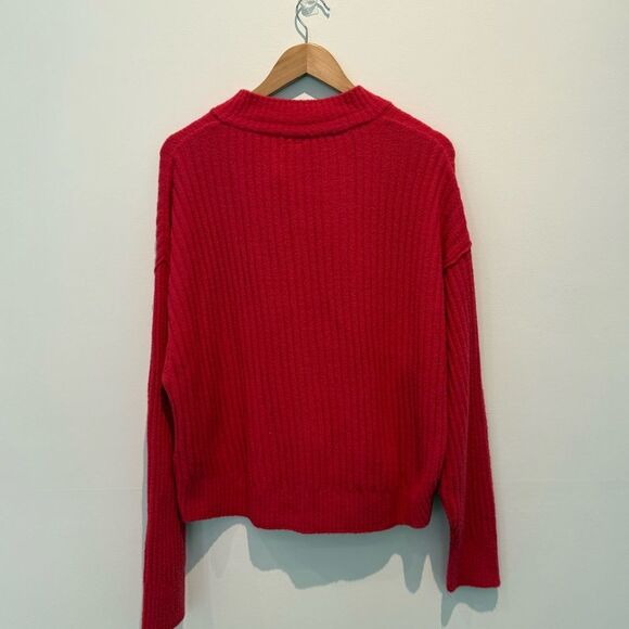 Free People Cocoa Henley Pullover in Virtual Pink | Small - Picture 4 of 5